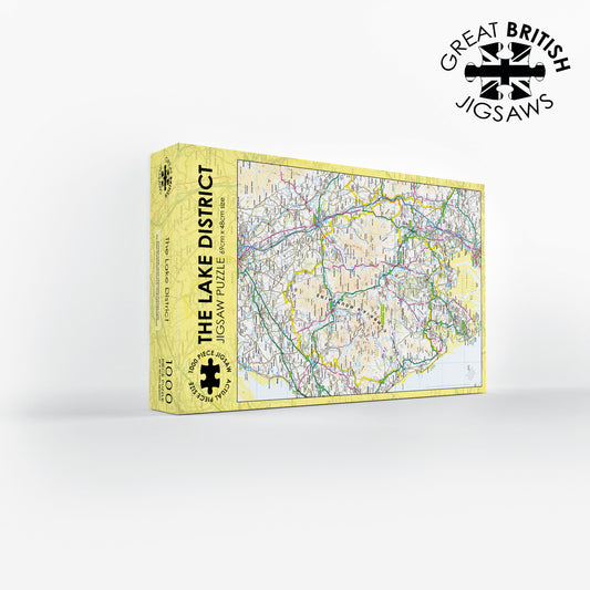 Lake District Map 1000 Piece Jigsaw Puzzle