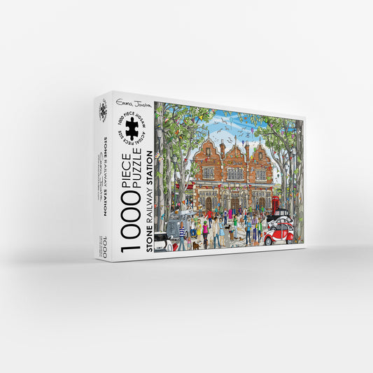 Stone Railway Station 1000 Piece Jigsaw Puzzle