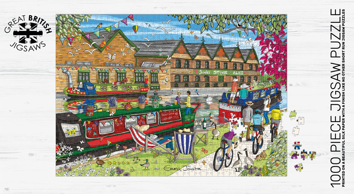 Along the Towpath 1000 Piece Jigsaw Puzzle