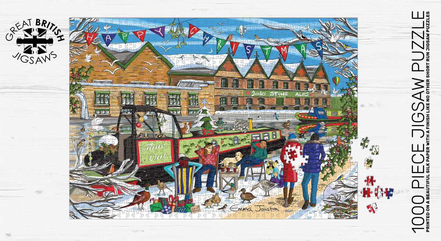 Christmas Towpath 1000 Piece Jigsaw Puzzle
