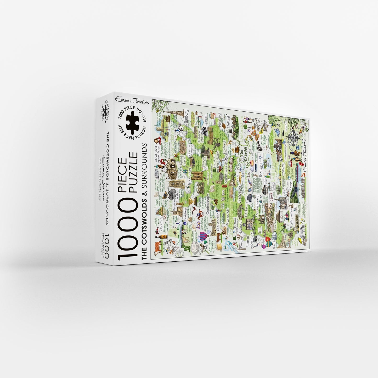 Cotswolds Map 1000 Piece Jigsaw Puzzle