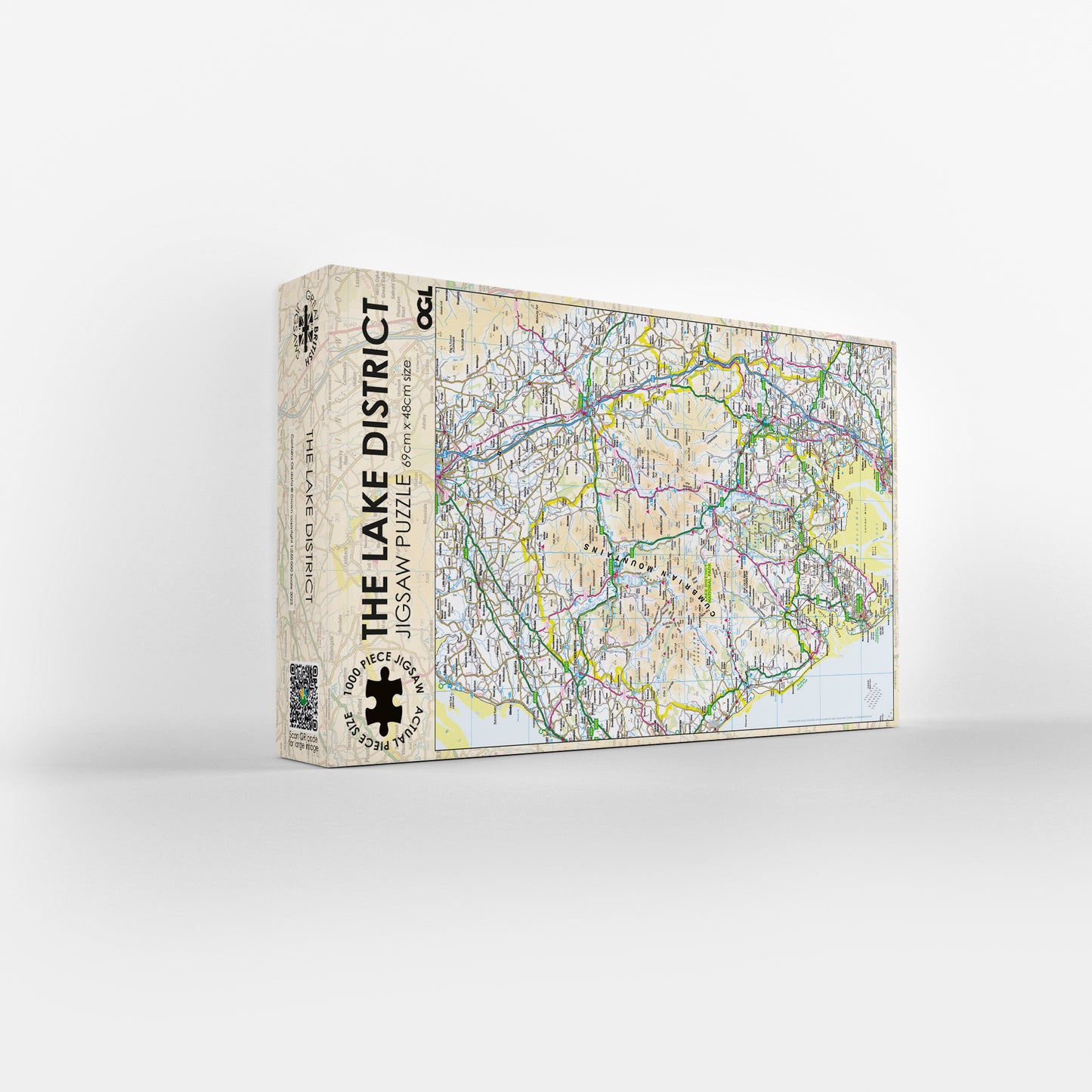 Lake District Map 1000 Piece Jigsaw Puzzle