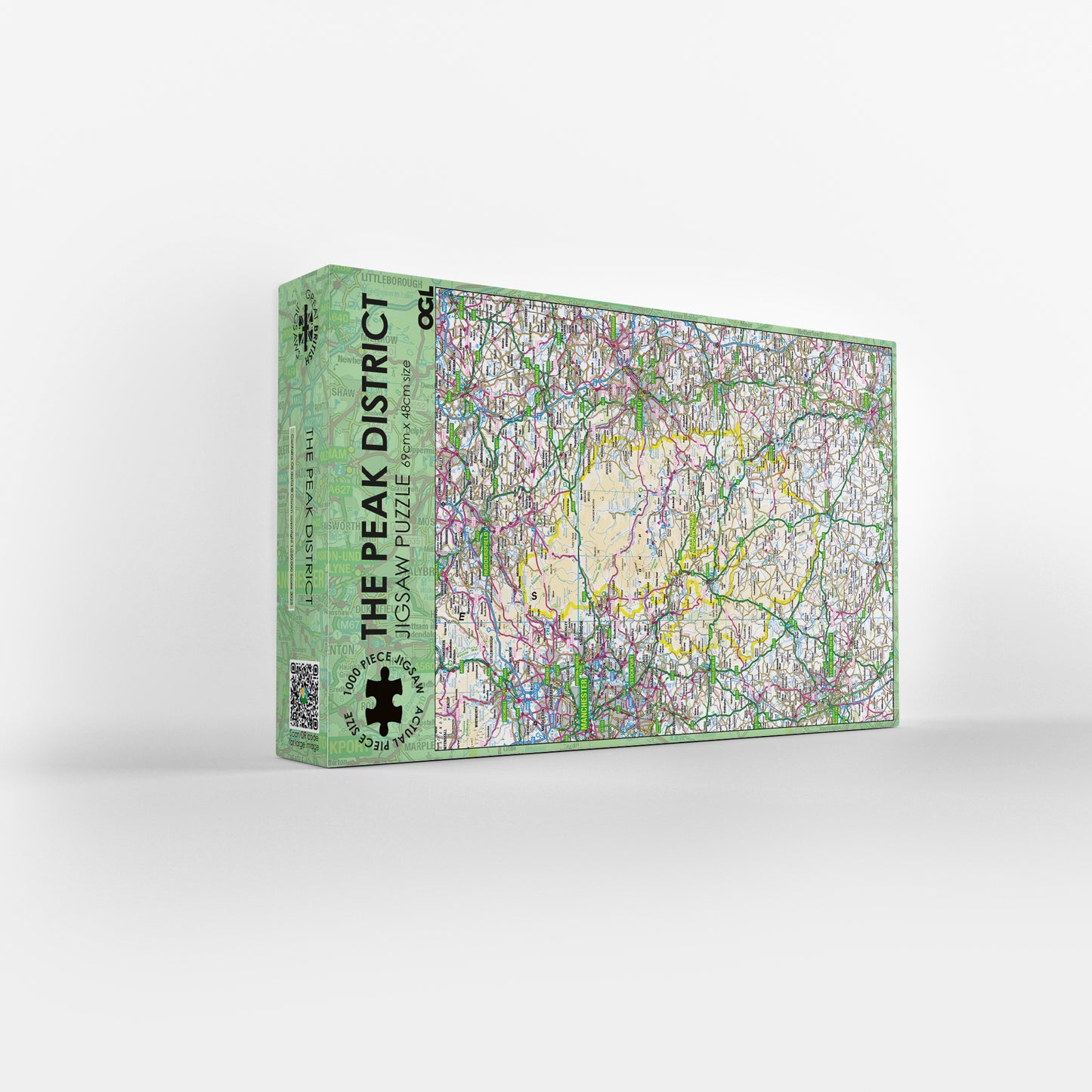 Peak District Map 1000 Piece Jigsaw Puzzle