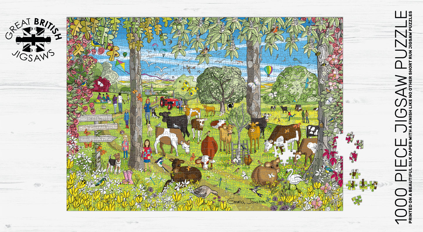 Buttercup Field 1000 Piece Jigsaw Puzzle